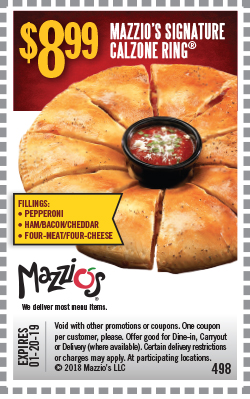 Mazzios coupon code