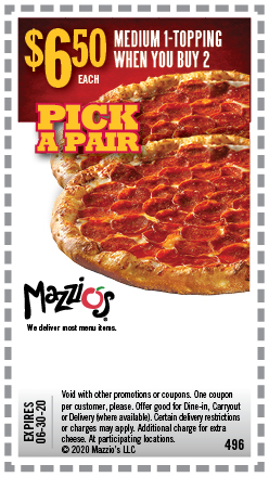 Mazzio's | Get Ready For Great Deals With Our Selection of Coupons
