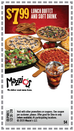 Mazzio's | Get Ready For Great Deals With Our Selection of Coupons