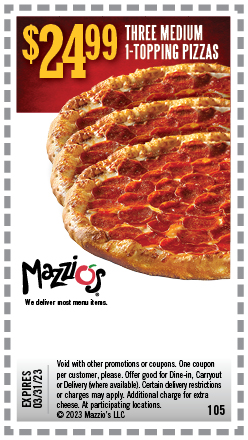 Mazzio's | Get Ready For Great Deals With Our Selection of Coupons